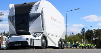 Ohne Fahrer und vollelektrisch: Der LKW T-Pod ist eine Weltneuheit